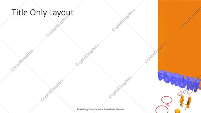 Title Only presentation slide layout