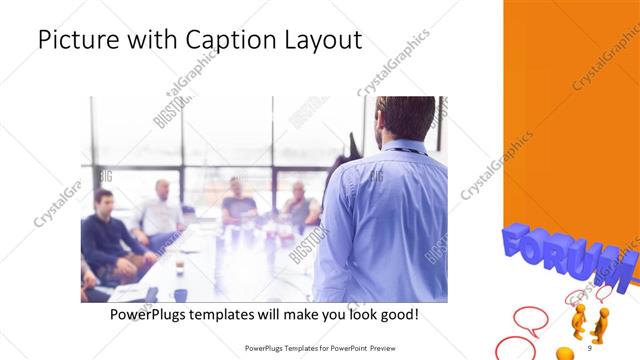 Picture with Caption presentation slide layout