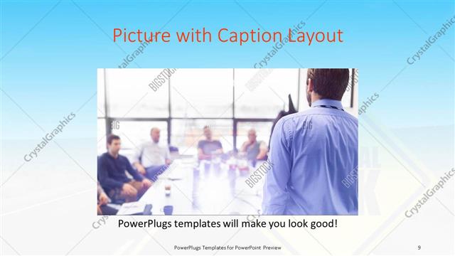 Picture with Caption presentation slide layout
