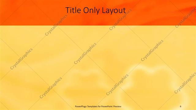 Title Only presentation slide layout