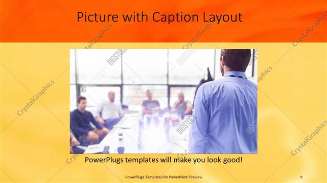 Picture with Caption presentation slide layout