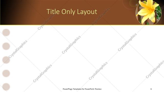 Title Only presentation slide layout