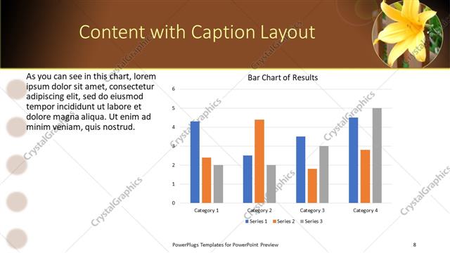 Content with Caption presentation slide layout