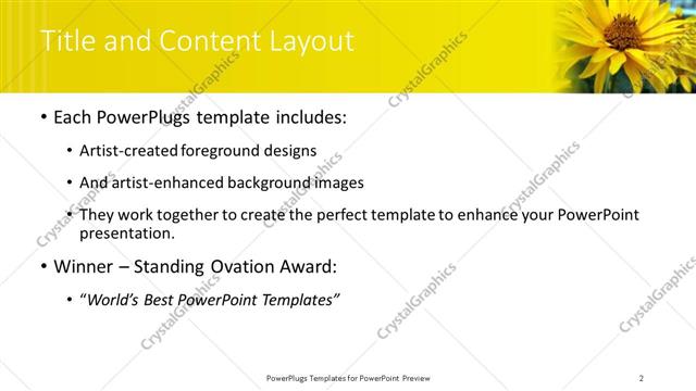 Title and Content presentation slide layout