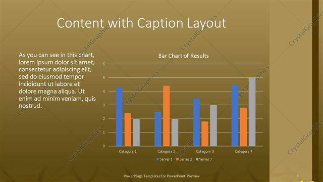 Content with Caption presentation slide layout