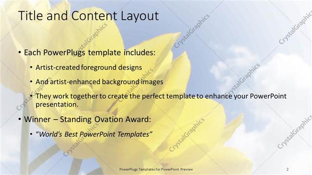 Title and Content presentation slide layout