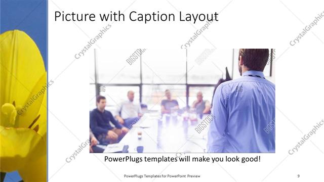 Picture with Caption presentation slide layout