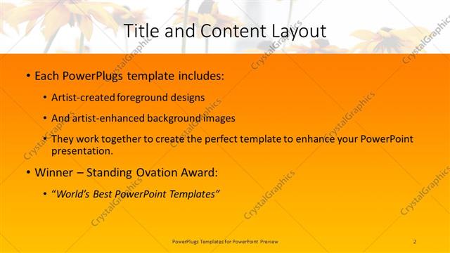 Title and Content presentation slide layout