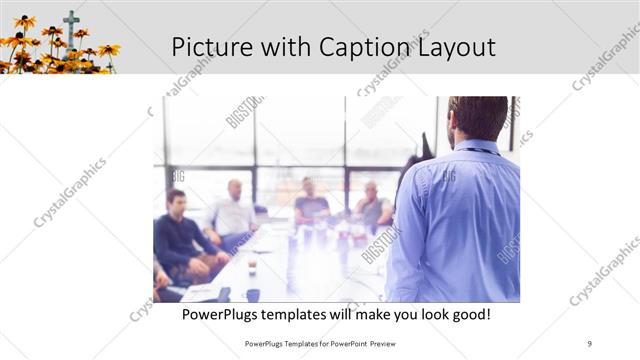 Picture with Caption presentation slide layout