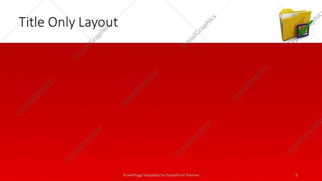 Title Only presentation slide layout