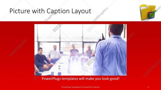 Picture with Caption presentation slide layout