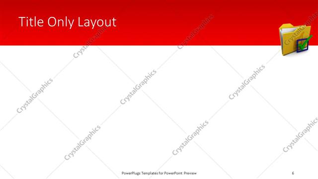 Title Only presentation slide layout