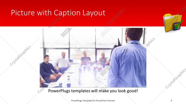 Picture with Caption presentation slide layout