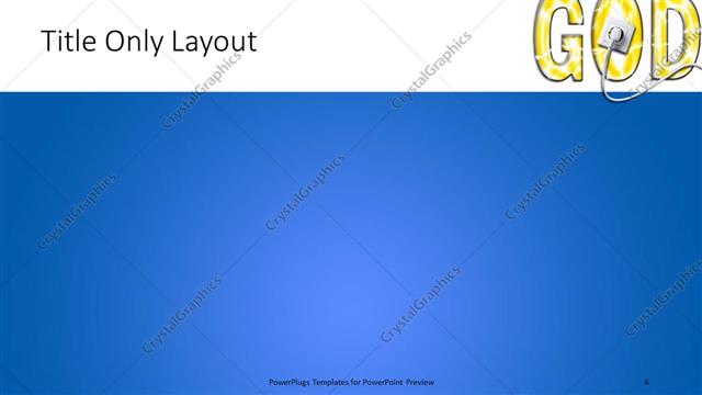 Title Only presentation slide layout