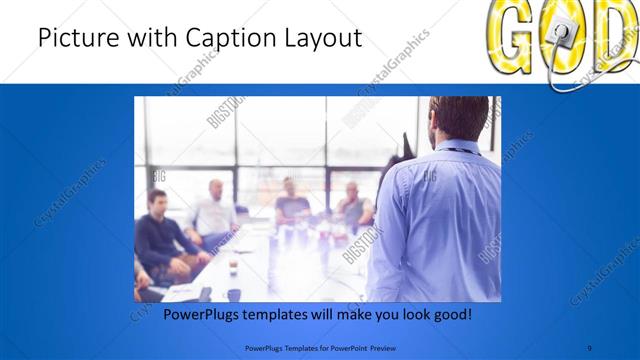 Picture with Caption presentation slide layout