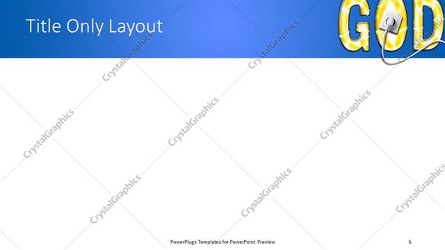 Title Only presentation slide layout