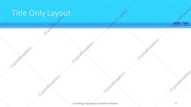 Title Only presentation slide layout