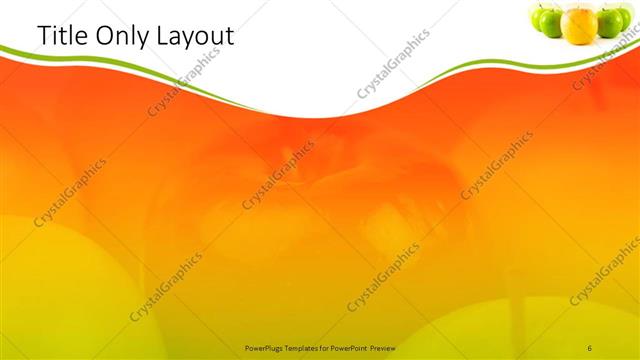 Title Only presentation slide layout