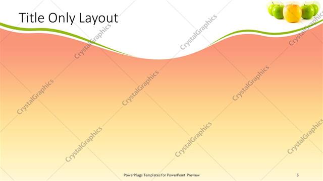 Title Only presentation slide layout
