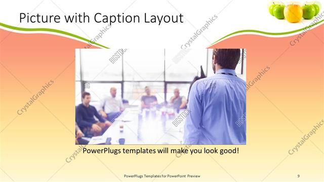 Picture with Caption presentation slide layout