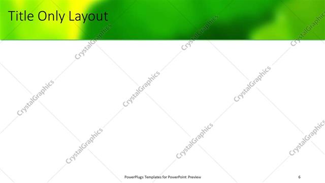 Title Only presentation slide layout