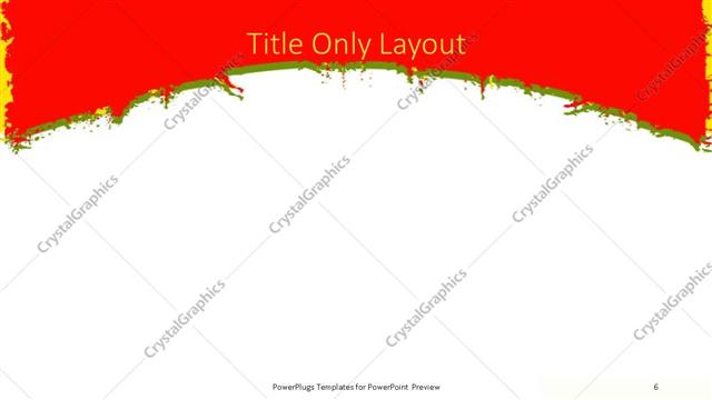 Title Only presentation slide layout