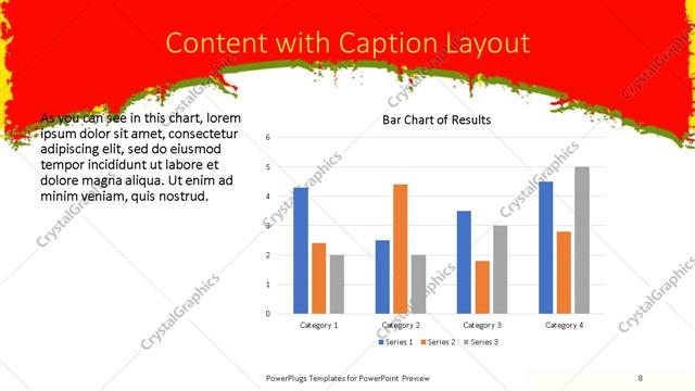 Content with Caption presentation slide layout
