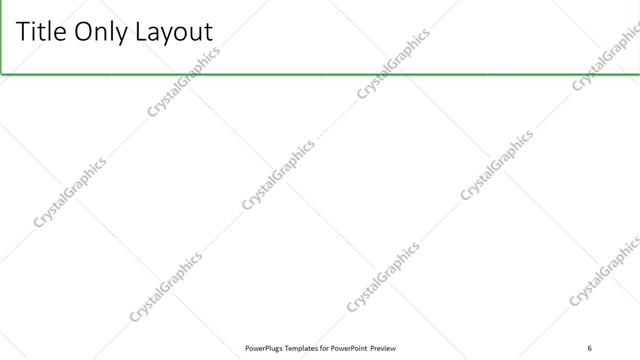 Title Only presentation slide layout