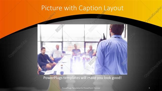 Picture with Caption presentation slide layout
