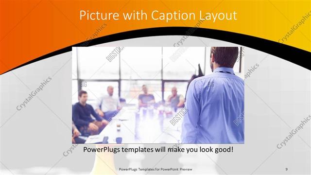 Picture with Caption presentation slide layout