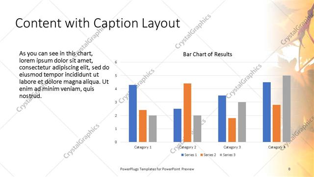 Content with Caption presentation slide layout