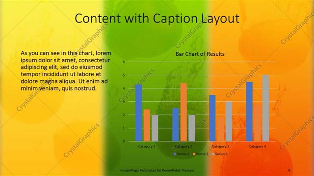 Content with Caption presentation slide layout