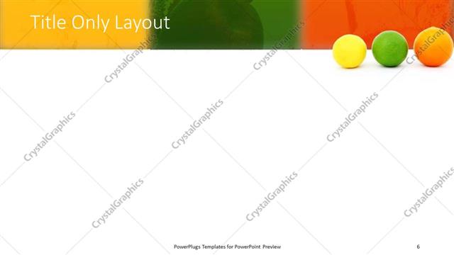 Title Only presentation slide layout