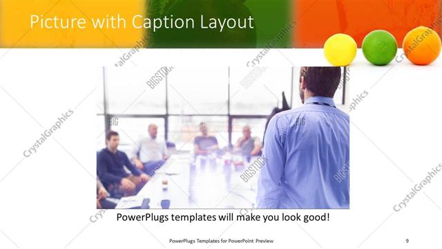 Picture with Caption presentation slide layout