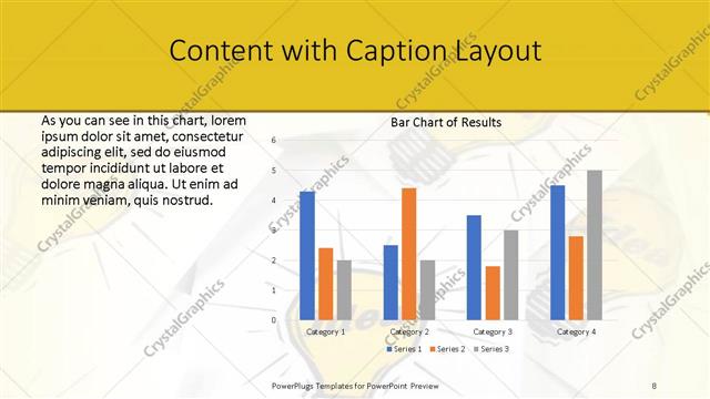 Content with Caption presentation slide layout