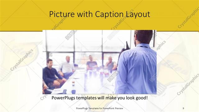 Picture with Caption presentation slide layout