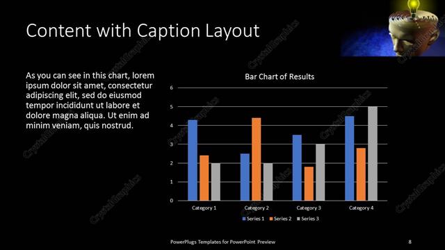 Content with Caption presentation slide layout