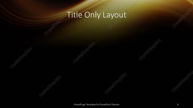 Title Only presentation slide layout