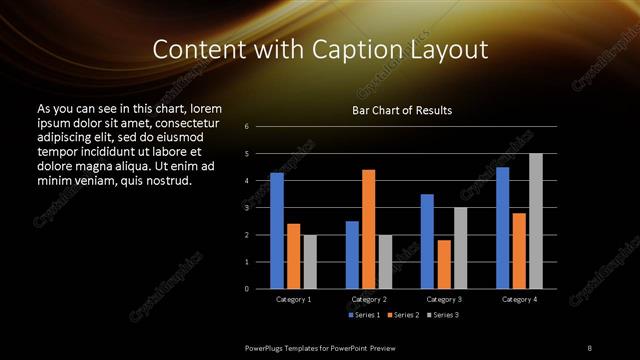 Content with Caption presentation slide layout