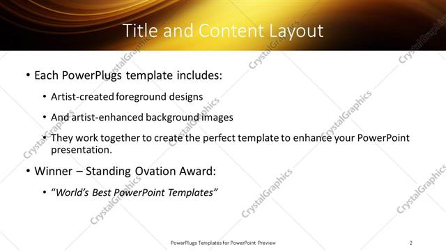 Title and Content presentation slide layout