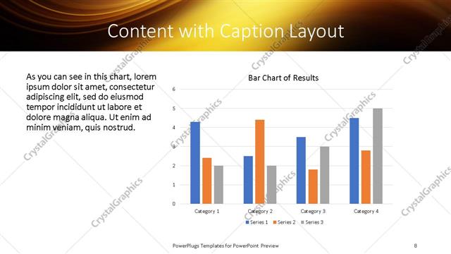 Content with Caption presentation slide layout