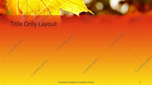 Title Only presentation slide layout