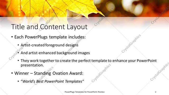 Title and Content presentation slide layout