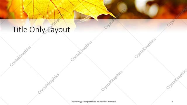 Title Only presentation slide layout