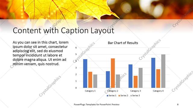 Content with Caption presentation slide layout