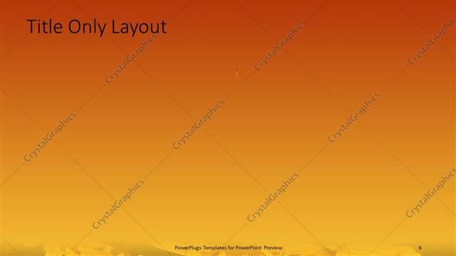 Title Only presentation slide layout