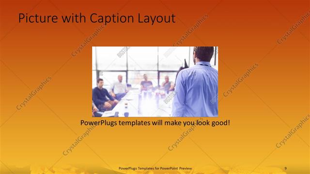Picture with Caption presentation slide layout
