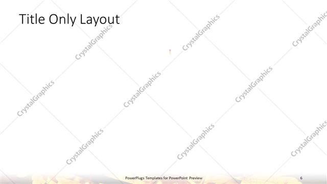 Title Only presentation slide layout