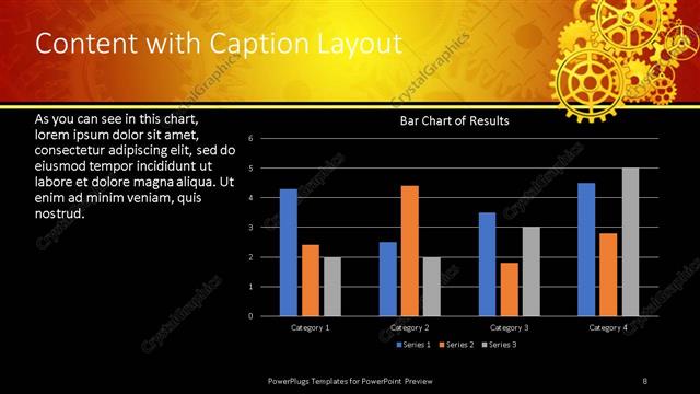 Content with Caption presentation slide layout