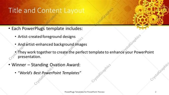 Title and Content presentation slide layout
